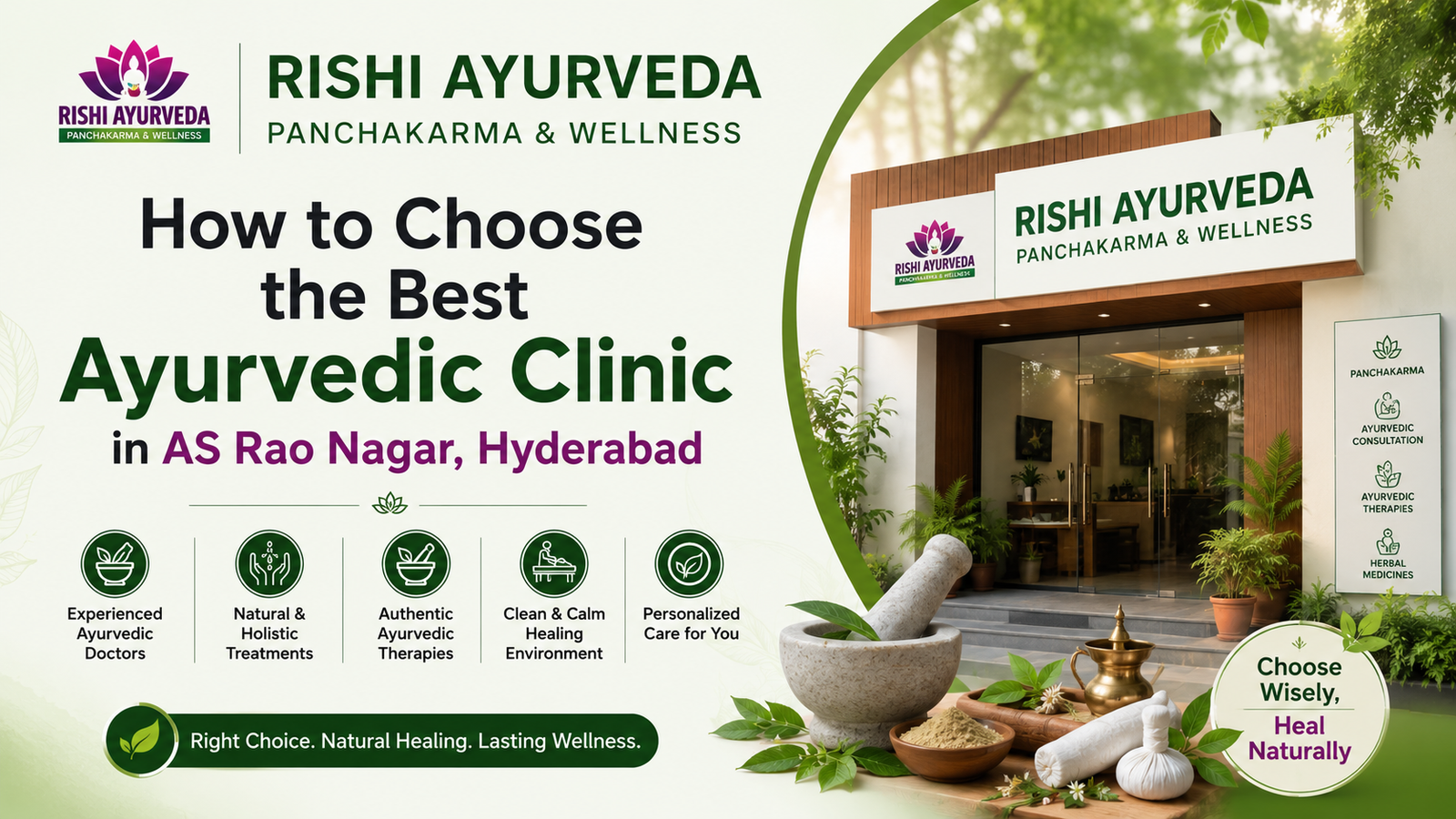 How to Choose the Best Ayurvedic Clinic in AS Rao Nagar, Hyderabad