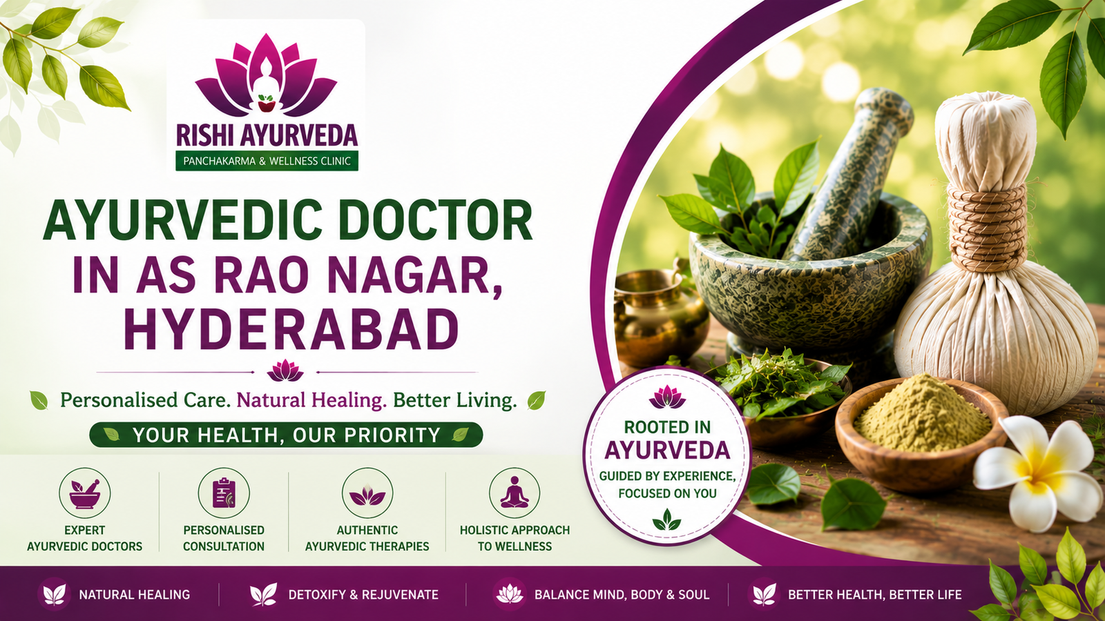Ayurvedic doctor in AS Rao Nagar, Hyderabad - Rishi Ayurveda Clinic